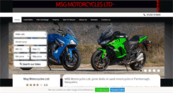 Desktop Screenshot of msgmotorcycles.co.uk